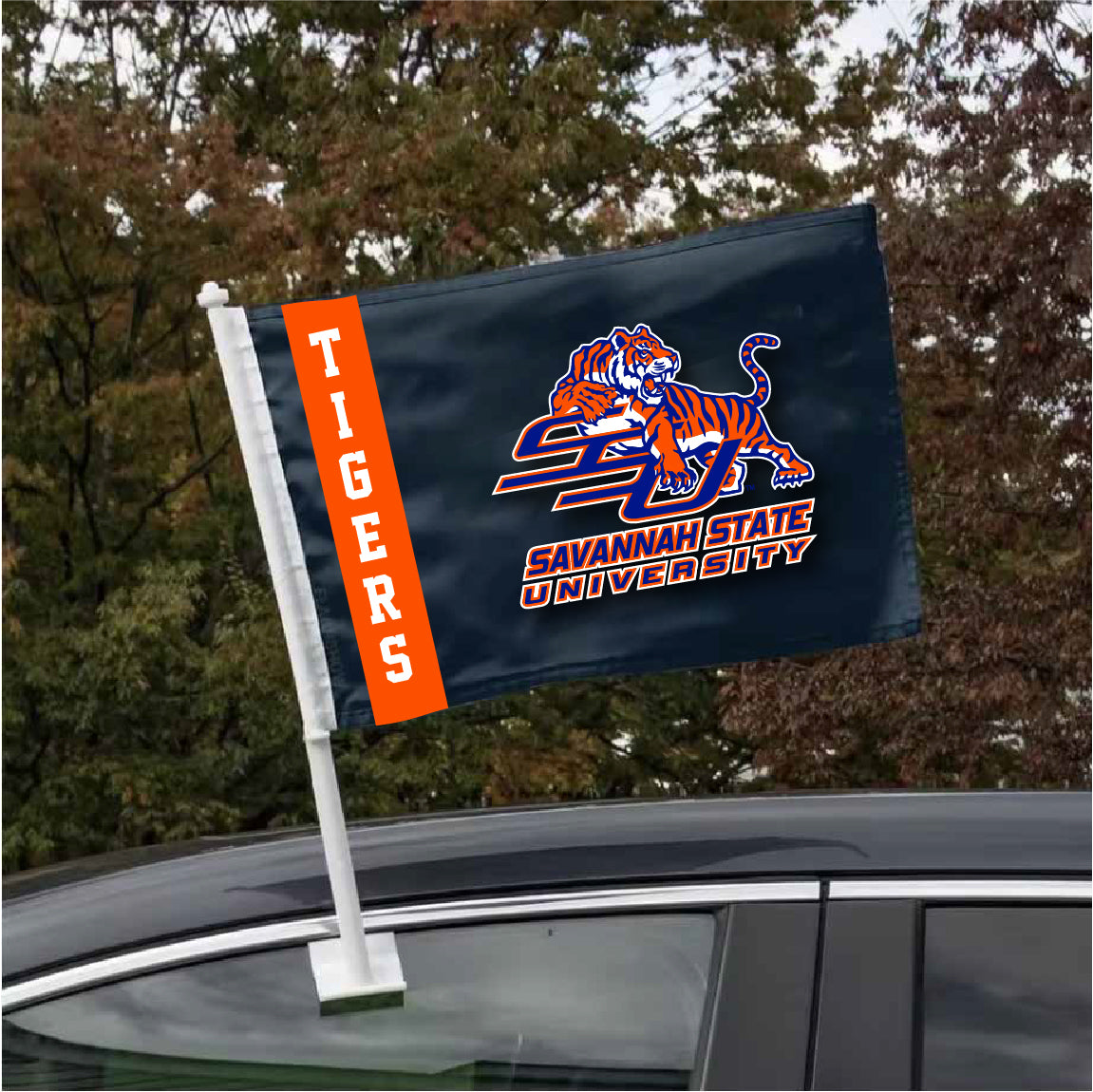 HBCU Double-Sided Team Car Flag