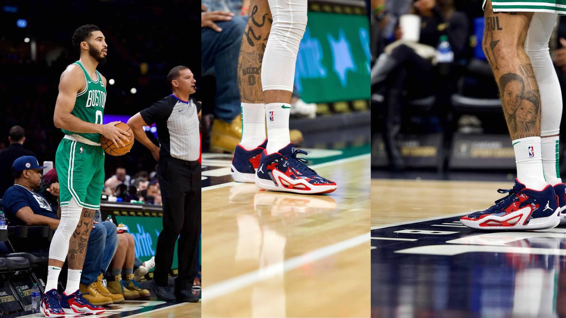 Tatum Wears Howard University Sneakers at NBA Finals