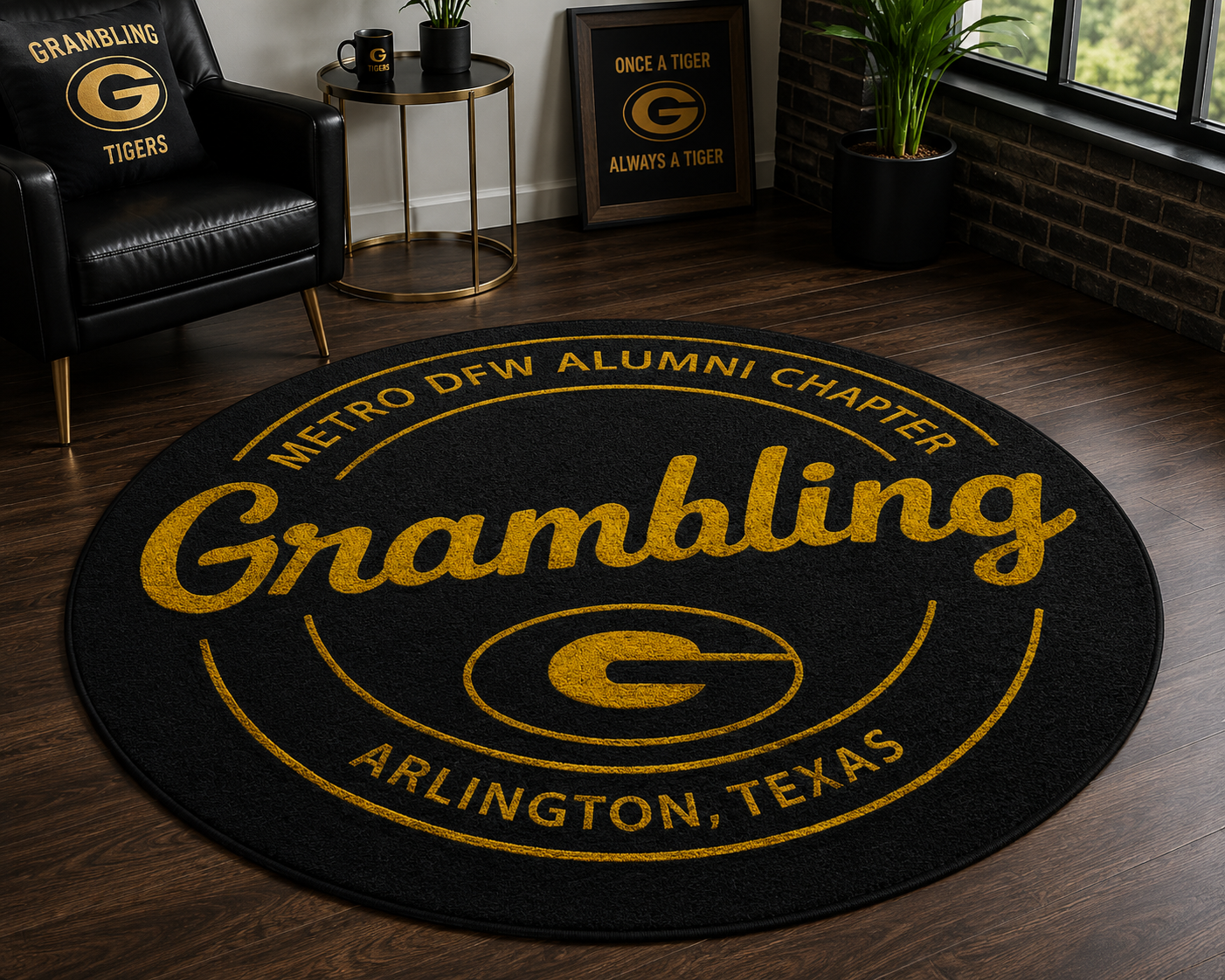 Round Logo Rug-Grambling State