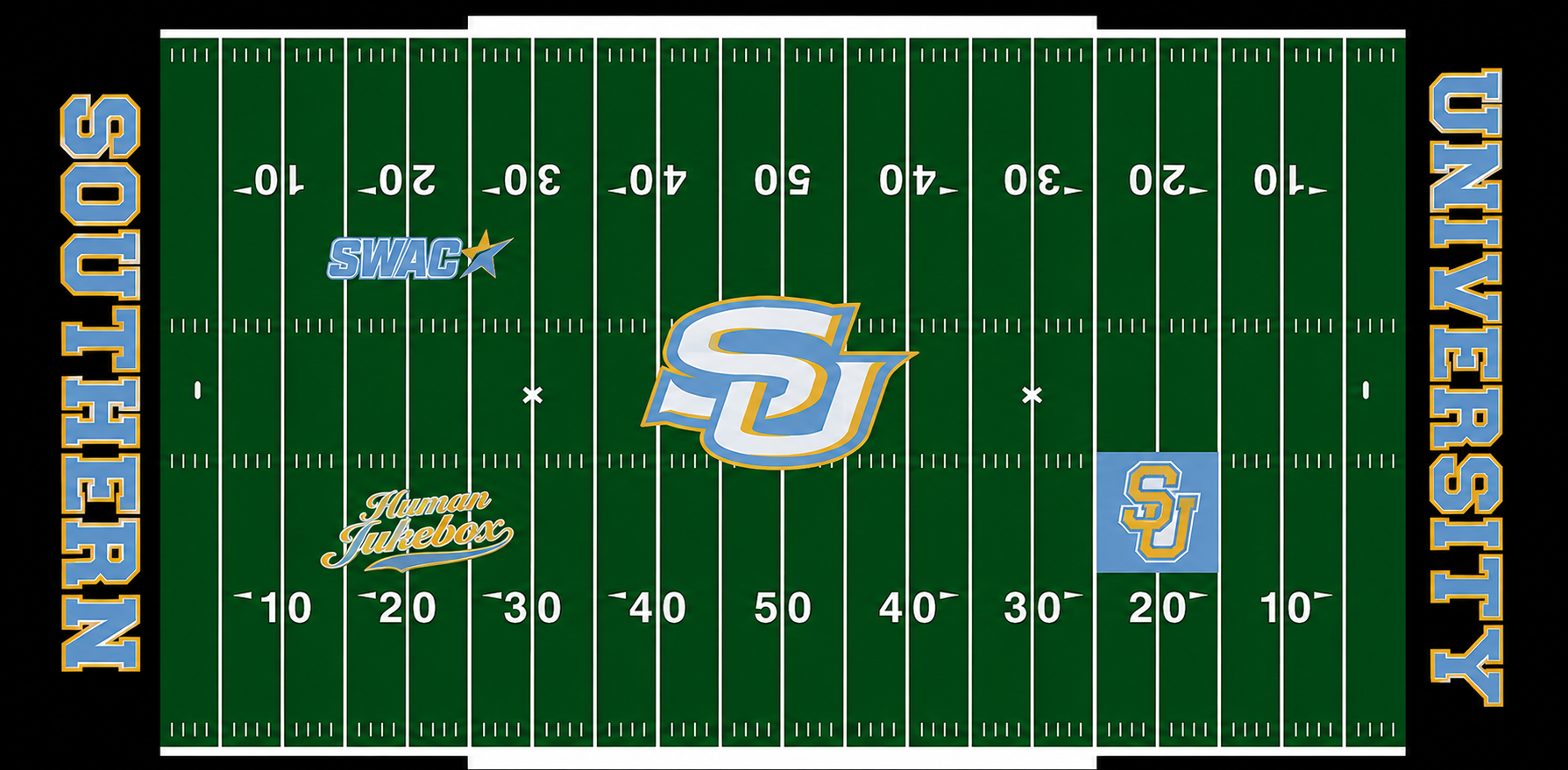 Football Field Rug -Southern University