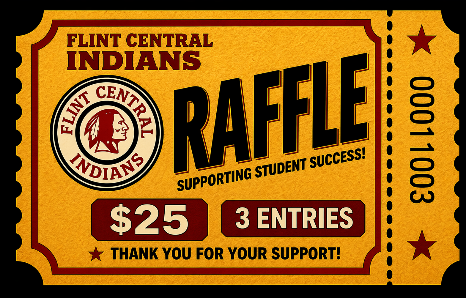 Flint Central Raffle Tickets