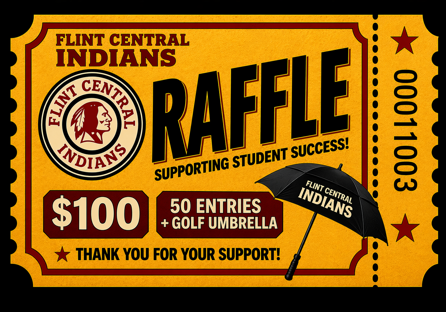 Flint Central Raffle Tickets