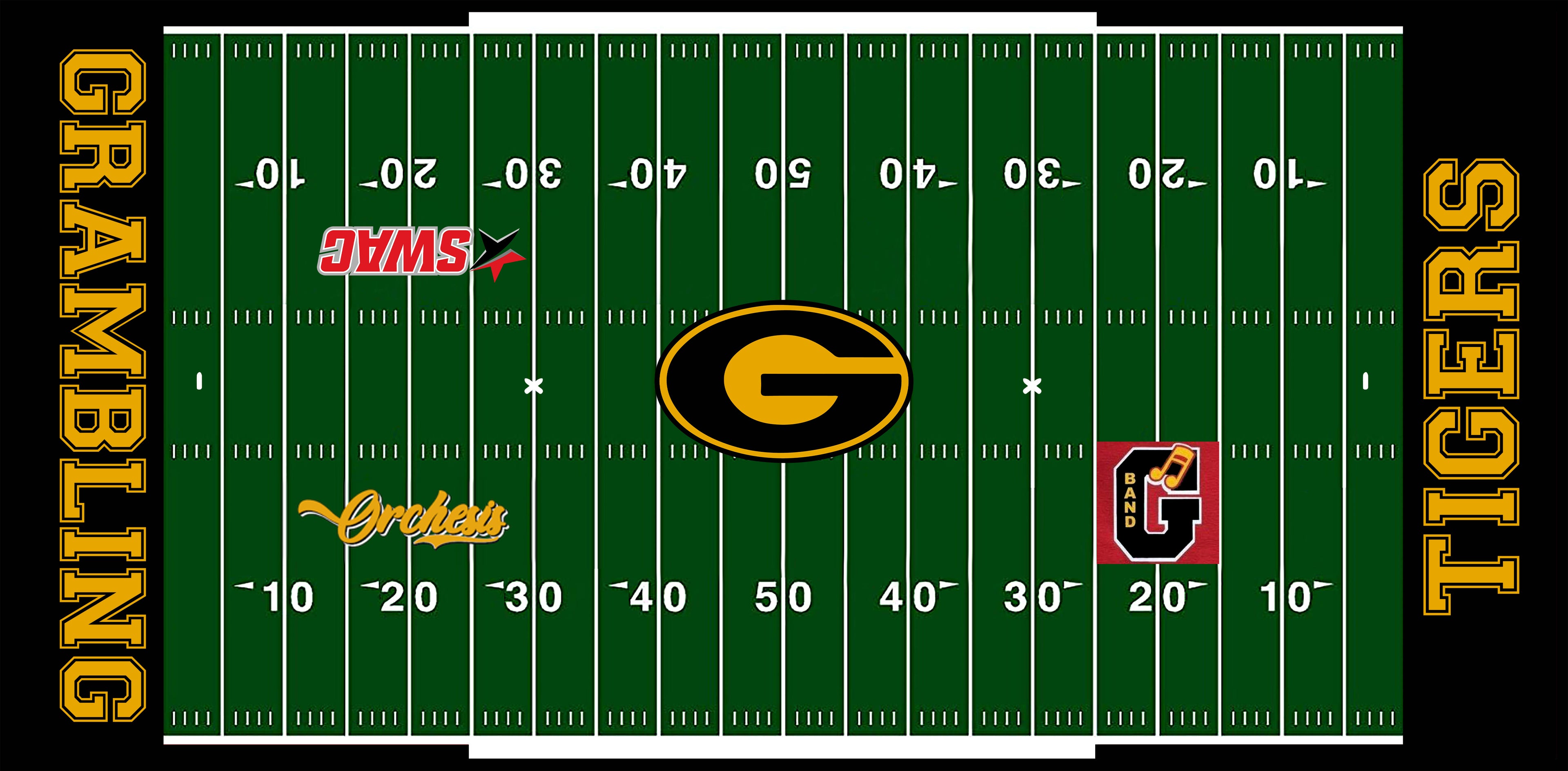 Football Field Rug - Grambling State University
