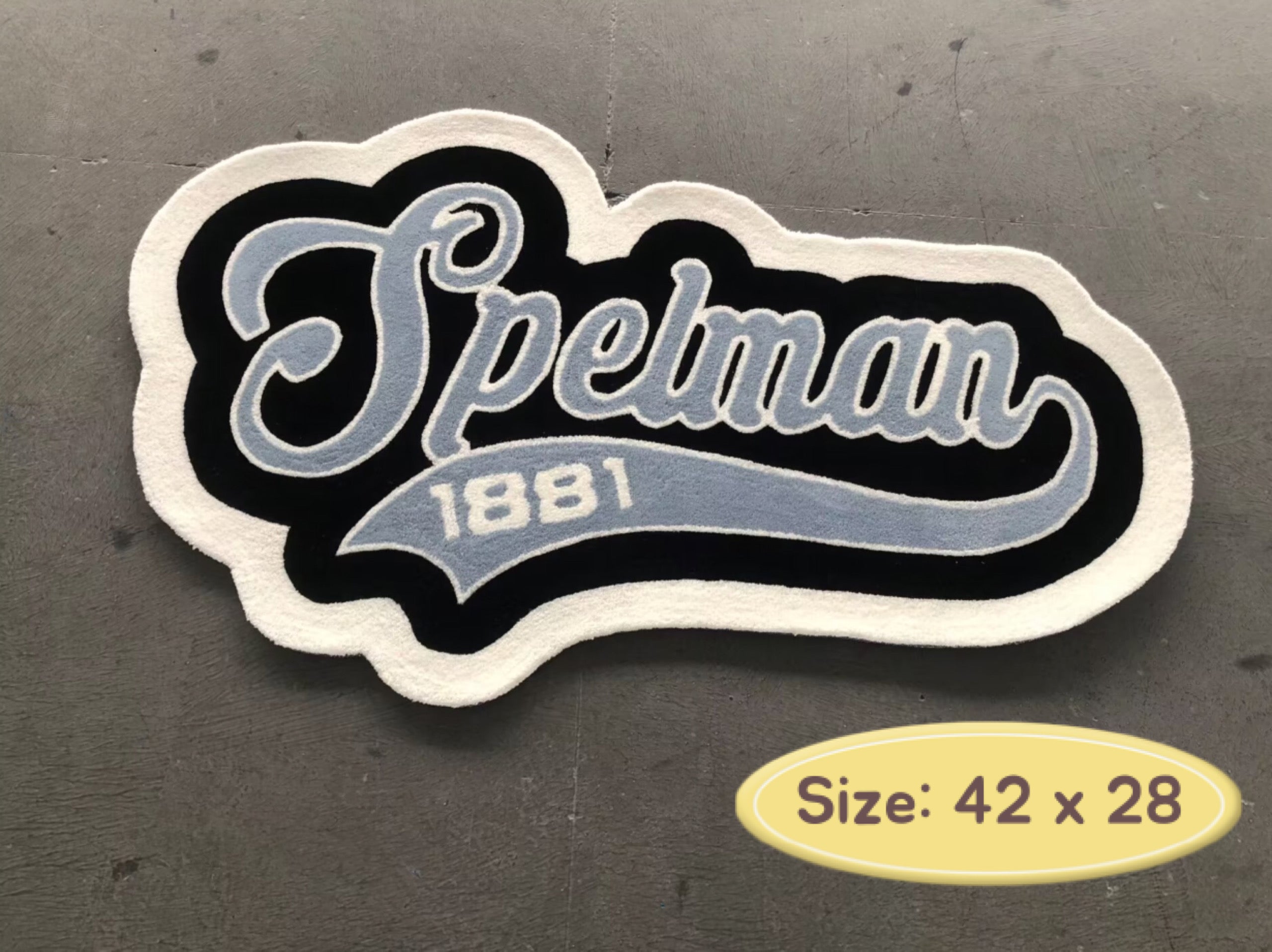 Spelman College - Logo hand tuft rug