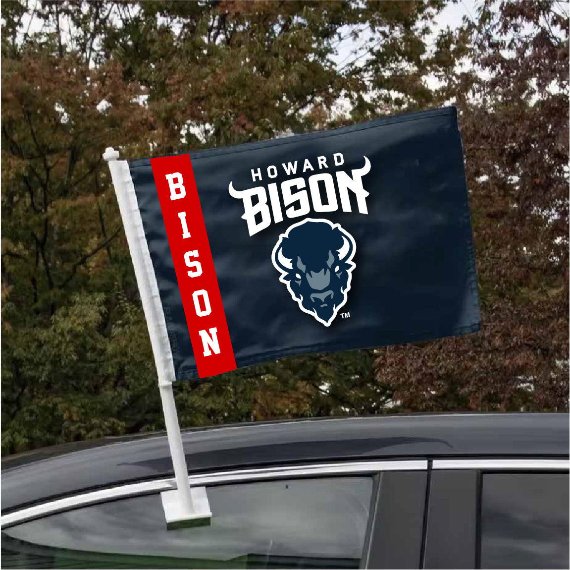 HBCU Double-Sided Team Car Flag