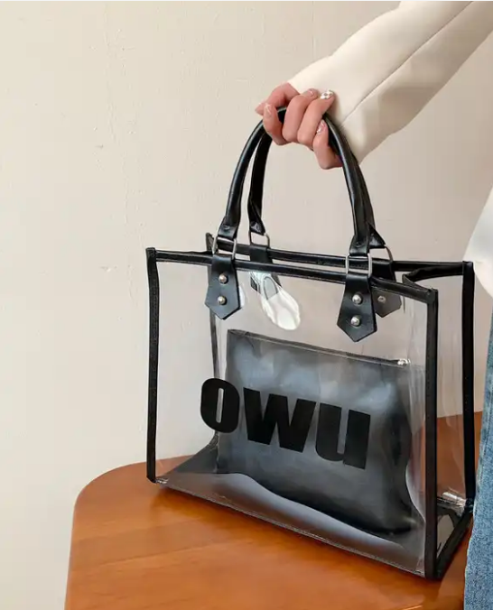 Clear Bag with handles Handbags (does not have letters)