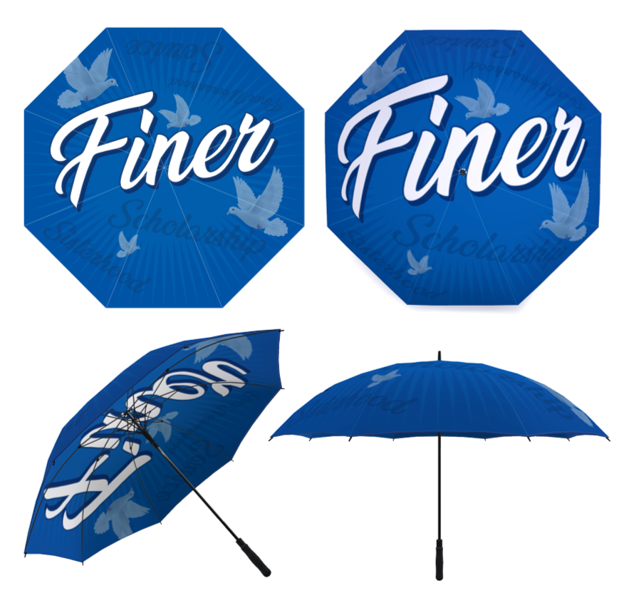 Golf Umbrella – 51" Windproof Double-Canopy