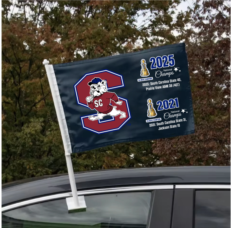 HBCU Double-Sided Team Car Flag