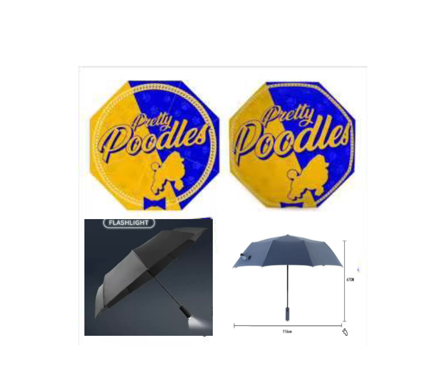 HBCUonly Umbrellas - Medium with LED LIGHT HANDLE