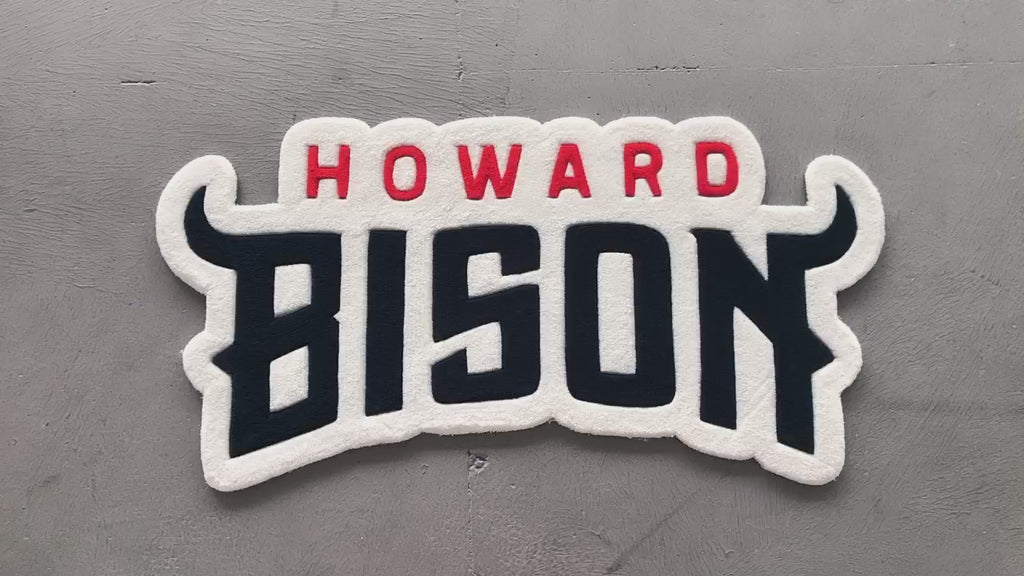 Howard University - Logo hand tuft rug