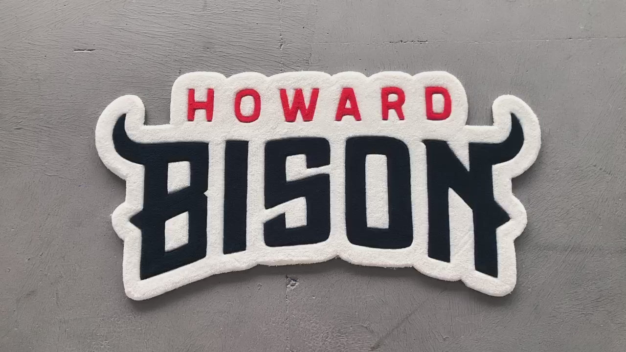 Howard University - Logo hand tuft rug