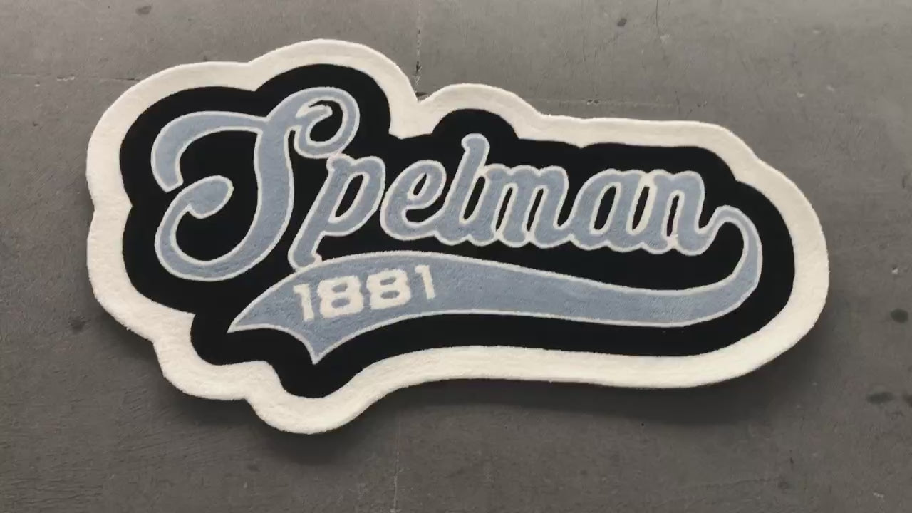 Spelman College - Logo hand tuft rug