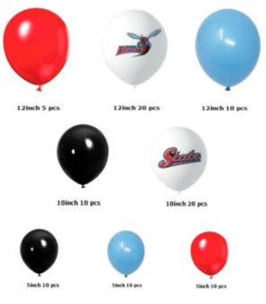 Delaware State University 85 balloons - Graduation Kit